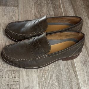 Cole Haan Dark Brown Leather Slip-On Loafers size 8.5